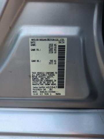1N4AL3AP9EC403947 - 2014 NISSAN ALTIMA 2.5 银色 照片 13