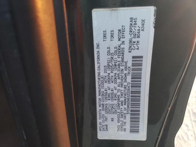 5TESM92N83Z206472 - 2003 TOYOTA TACOMA XTRACAB PRERUNNER მწვანე ფოტო 12