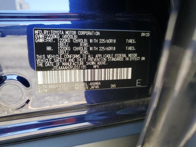 JTEAAAAH7PJ151185 - 2023 TOYOTA VENZA LE Mavi foto 12