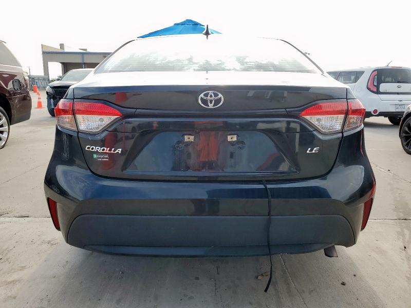 5YFEPMAEXNP345312 - 2022 TOYOTA COROLLA LE შავი ფოტო 6
