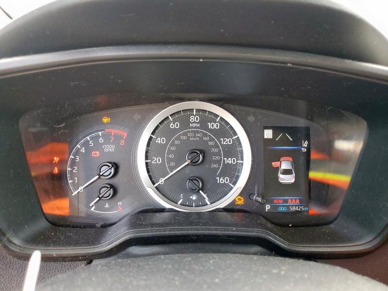 5YFEPMAEXNP345312 - 2022 TOYOTA COROLLA LE შავი ფოტო 9