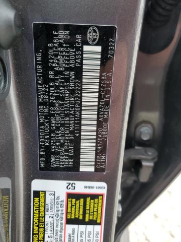 4T1T11AK0PU722227 - 2023 TOYOTA CAMRY SE NIGHT SHADE GRAY photo 13