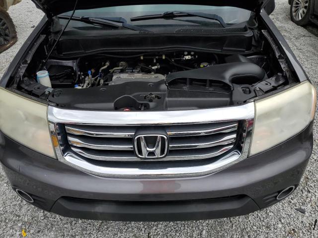 5FNYF3H53EB023865 - 2014 HONDA PILOT EXL GRAY photo 12