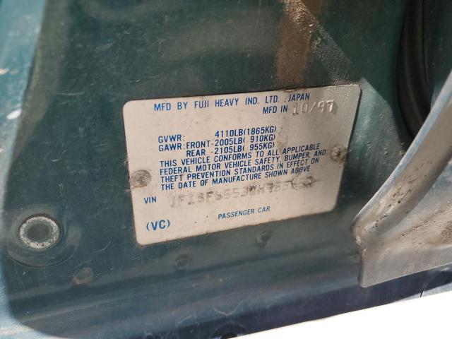 JF1SF6553WH755657 - 1998 SUBARU FORESTER S 绿色 照片 12