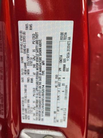 1FMCU9GX6EUB52014 - 2014 FORD ESCAPE SE RED photo 13