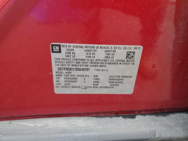 3GYFNDE31DS649787 - 2013 CADILLAC SRX PERFORMANCE COLLECTION Bordeaux Foto 13