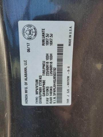 5FNRL6H40JB503782 - 2018 HONDA ODYSSEY EX 灰色 照片 13