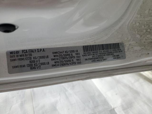 ZFBHRFABXM6T53251 - 2021 RAM PROMASTER Blanco foto 13