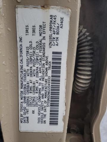 5TEGN92N62Z049333 - 2002 TOYOTA TACOMA DOUBLE CAB PRERUNNER GOLD photo 13