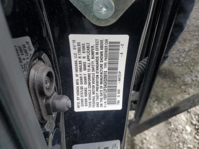 19XFC2F54GE026974 - 2016 HONDA CIVIC LX Qara foto 13