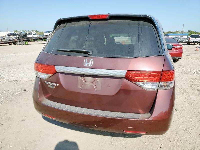 5FNRL5H62GB126909 - 2016 HONDA ODYSSEY EXL BURGUNDY photo 6