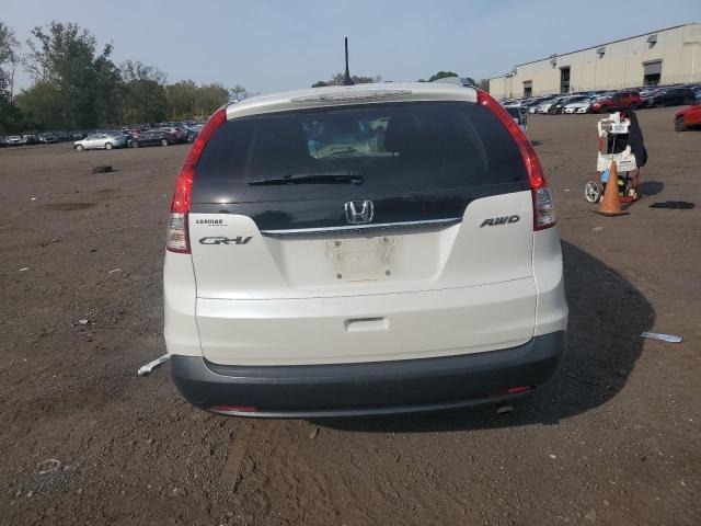 5J6RM4H70EL075835 - 2014 HONDA CR-V EXL WHITE photo 6