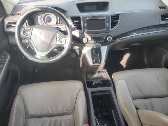 5J6RM4H70EL075835 - 2014 HONDA CR-V EXL WHITE photo 8