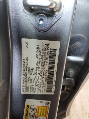 19XFL2H83NE015629 - 2022 HONDA CIVIC SPORT 银色 照片 13