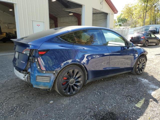 7SAYGDEF1PF600317 - 2023 TESLA MODEL Y Mavi fotoğraf 3