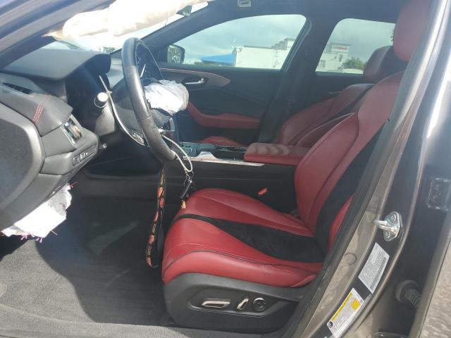 19UUB6F54NA002001 - 2022 ACURA TLX TECH A GRAY photo 7