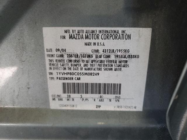 1YVHP80C055M08249 - 2005 MAZDA 6 I Yaşıl foto 12