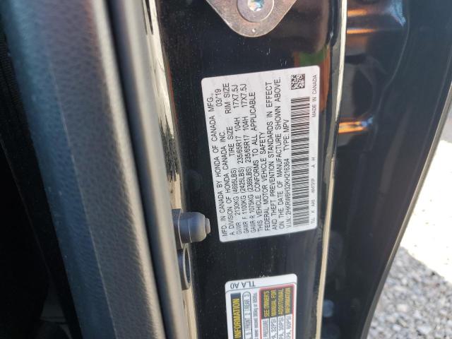 2HKRW6H32KH216364 - 2019 HONDA CR-V LX أسود صورة 13