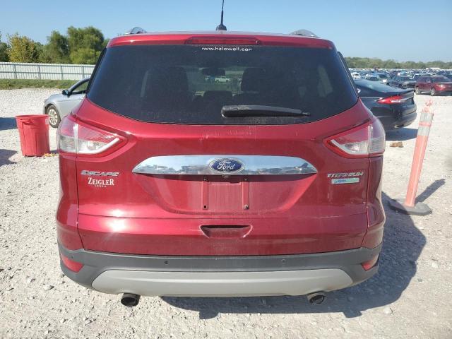 1FMCU0JX4EUD23752 - 2014 FORD ESCAPE TITANIUM BURGUNDY photo 6