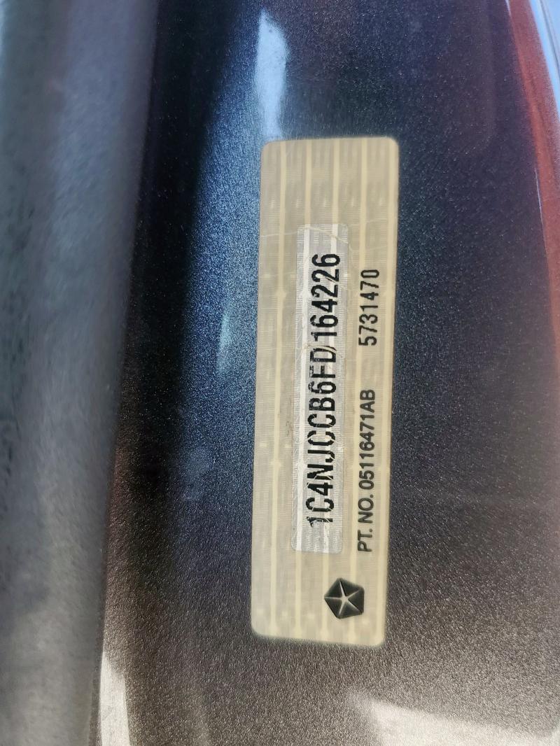 1C4NJCCB6FD164226 - 2015 JEEP COMPASS LIMITED CHARCOAL photo 13