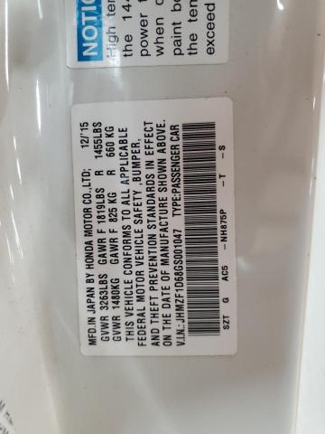 JHMZF1D68GS001047 - 2016 HONDA CR-Z EX Ağ foto 12