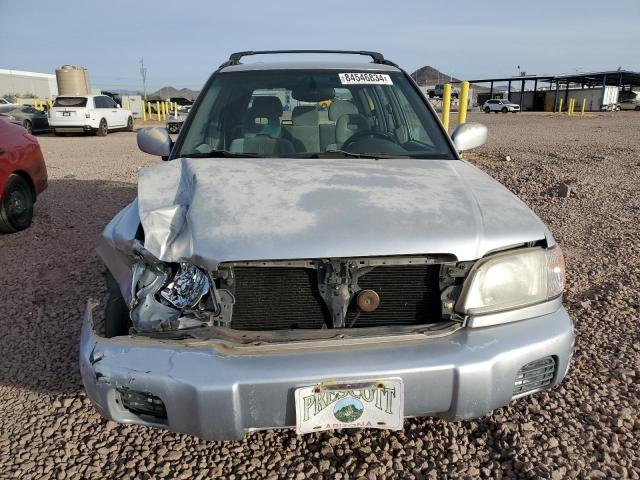JF1SF65622H716772 - 2002 SUBARU FORESTER S SILVER photo 5