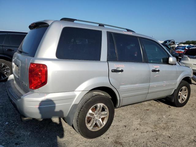 2HKYF18524H552566 - 2004 HONDA PILOT EXL ვერცხლისფერი ფოტო 3