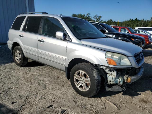 2HKYF18524H552566 - 2004 HONDA PILOT EXL ვერცხლისფერი ფოტო 4