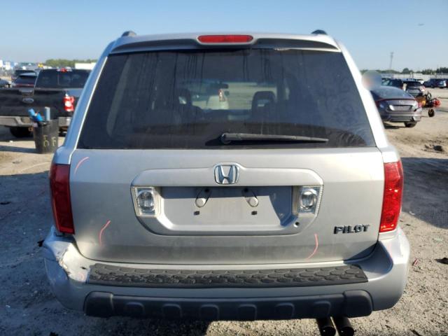2HKYF18524H552566 - 2004 HONDA PILOT EXL ვერცხლისფერი ფოტო 6