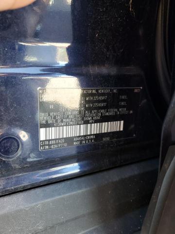 4T3RWRFV3MU031869 - 2021 TOYOTA RAV4 XLE BLUE photo 12