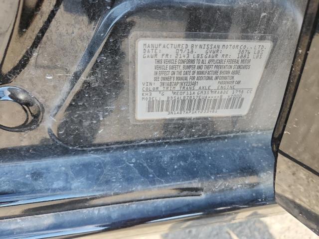 3N1AB7AP1KY233481 - 2019 NISSAN SENTRA S BLACK photo 13