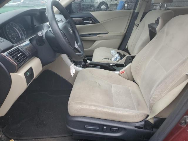 1HGCR2F79GA153193 - 2016 HONDA ACCORD EX MAROON photo 7