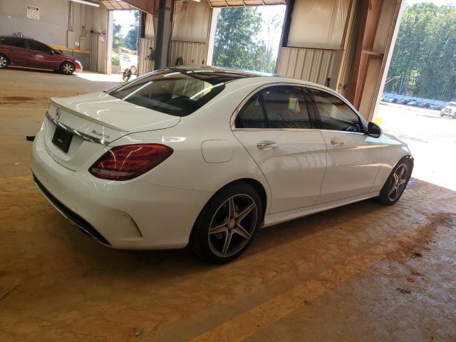 55SWF4KB6FU082341 - 2015 MERCEDES-BENZ C 300 4MATIC WHITE photo 3
