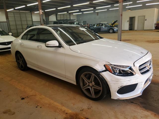 55SWF4KB6FU082341 - 2015 MERCEDES-BENZ C 300 4MATIC WHITE photo 4