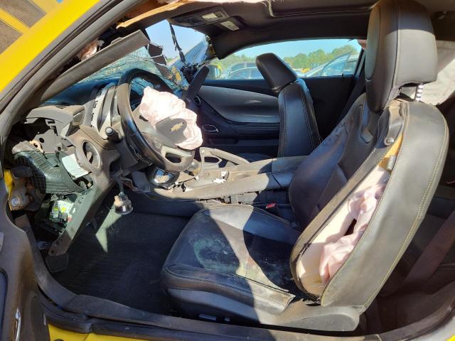 2G1FC1E37C9203884 - 2012 CHEVROLET CAMARO LT YELLOW photo 7