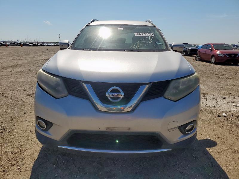 5N1AT2MT0EC782037 - 2014 NISSAN ROGUE S SILVER photo 5
