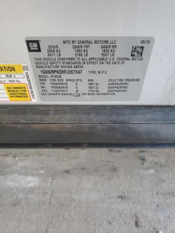 1GKKRPKD8FJ367047 - 2015 GMC ACADIA SLE Gümüş foto 13
