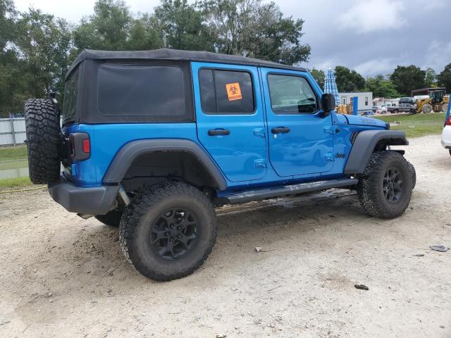 1C4HJXDN5MW817398 - 2021 JEEP WRANGLER U SPORT BLUE photo 3