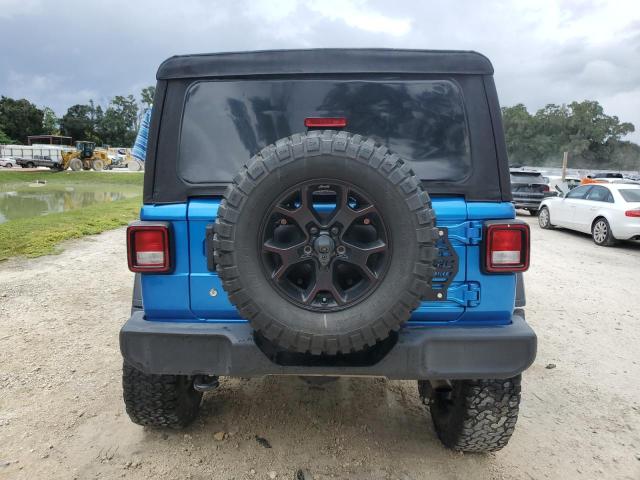 1C4HJXDN5MW817398 - 2021 JEEP WRANGLER U SPORT BLUE photo 6