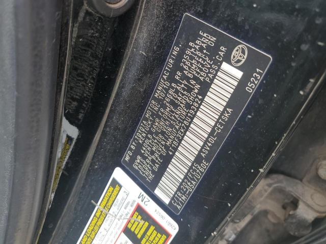 4T1BF3EK7BU193824 - 2011 TOYOTA CAMRY BASE BLACK photo 12