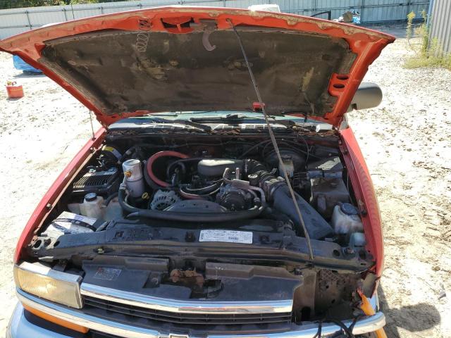 1GCCS19X1X8100889 - 1999 CHEVROLET S TRUCK S10 წითელი ფოტო 11