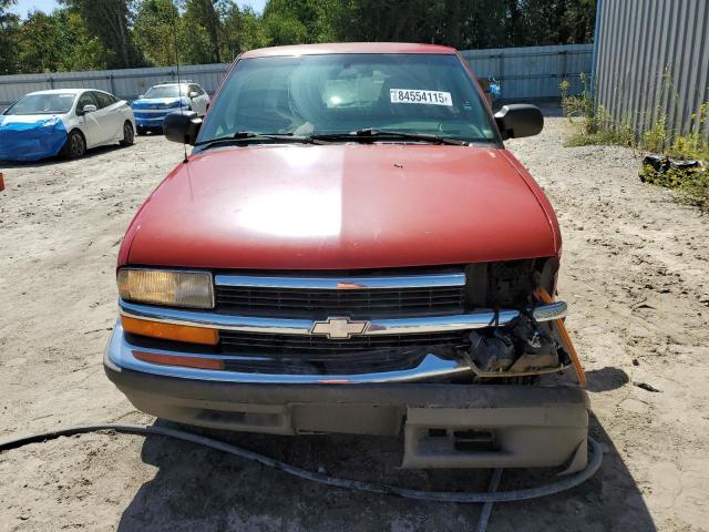 1GCCS19X1X8100889 - 1999 CHEVROLET S TRUCK S10 წითელი ფოტო 5