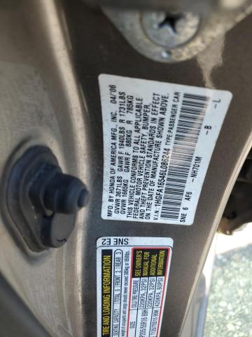 1HGFA16546L086244 - 2006 HONDA CIVIC LX BROWN photo 24