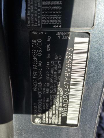 WBADP6347YBV65373 - 2000 BMW 528 IT AUTOMATIC GRAY photo 12