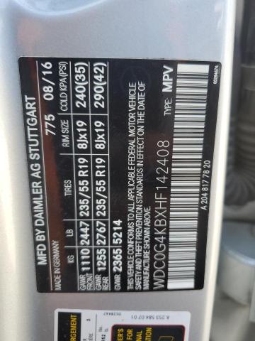 WDC0G4KBXHF142408 - 2017 MERCEDES-BENZ GLC 300 4MATIC SILVER photo 13