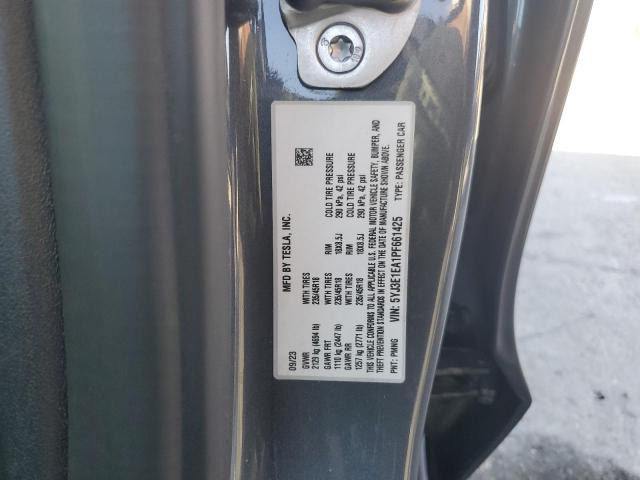 5YJ3E1EA1PF661425 - 2023 TESLA MODEL 3 Boz foto 12