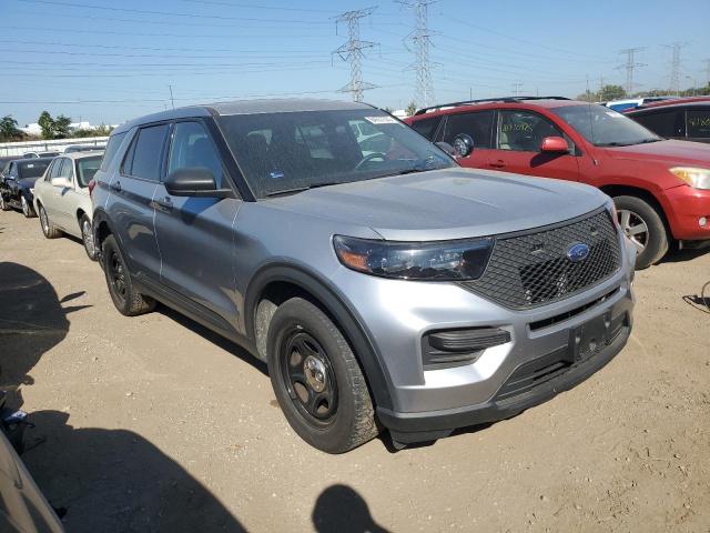 1FM5K8AB3NGB04958 - 2022 FORD EXPLORER POLICE INTERCEPTOR ვერცხლისფერი ფოტო 4