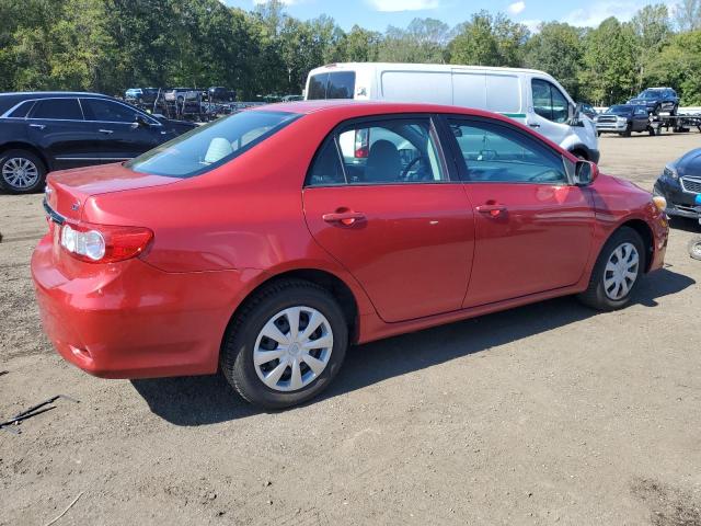 2T1BU4EE1BC593689 - 2011 TOYOTA COROLLA BASE أحمر صورة 3