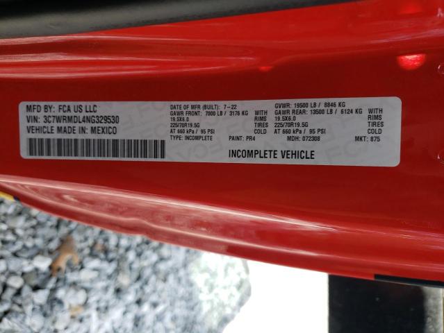 3C7WRMDL4NG329530 - 2022 RAM 5500 أحمر صورة 13