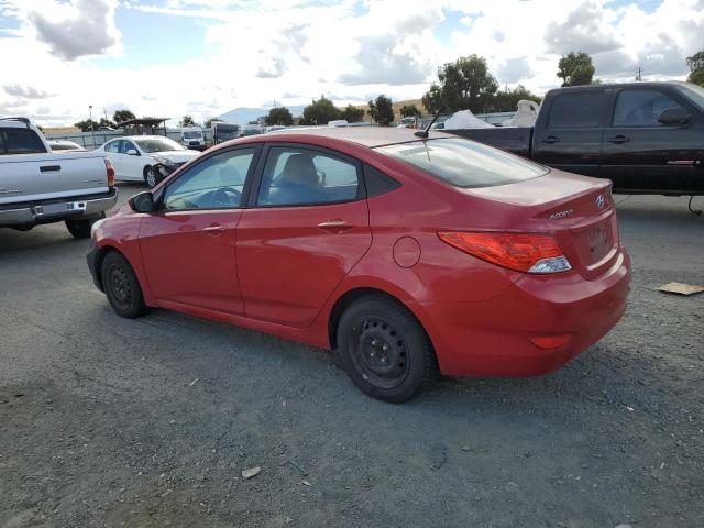 KMHCT4AE2DU548002 - 2013 HYUNDAI ACCENT GLS RED photo 2